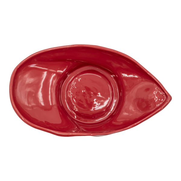 Cuenco rojo Varena de 16 x 5 pulgadas