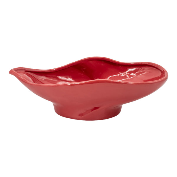 Cuenco rojo Varena de 16 x 5 pulgadas