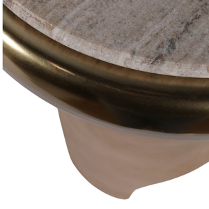 Mesa Aux. Madera Y Mármol Cardin