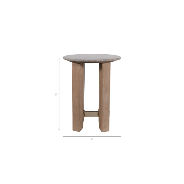 Mesa Auxiliar Rummil Madera/Mármol