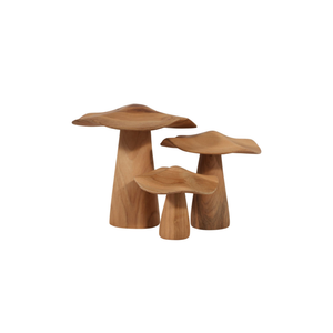 S/3 Adornos mushroom