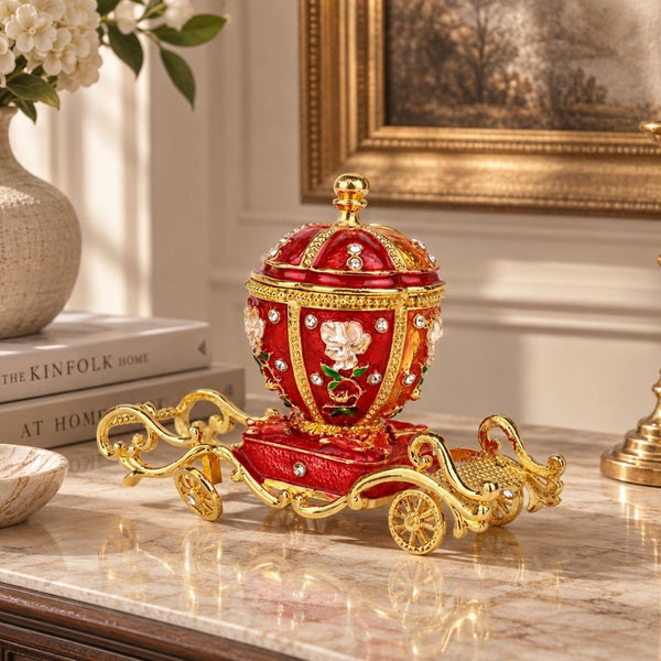 Caja Carruaje Red/Gold