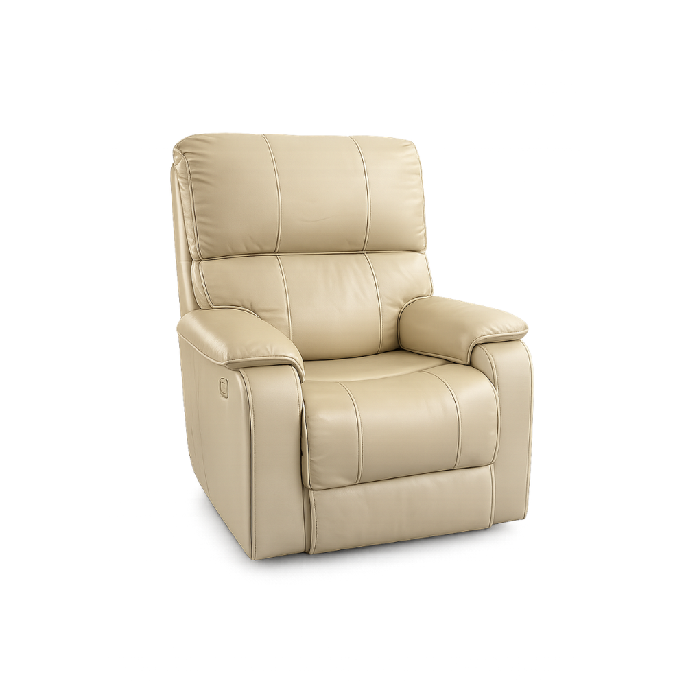 Sillón Reclinable Manual Color Crema