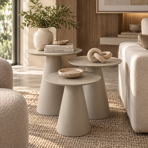 Mesa Lateral Bianca Fendi