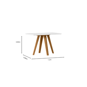Mesa Mariah 1.20X0.80 (con Vidrio)