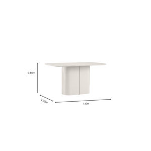 Mesa Serena 1.60X0.90 (con Vidrio)