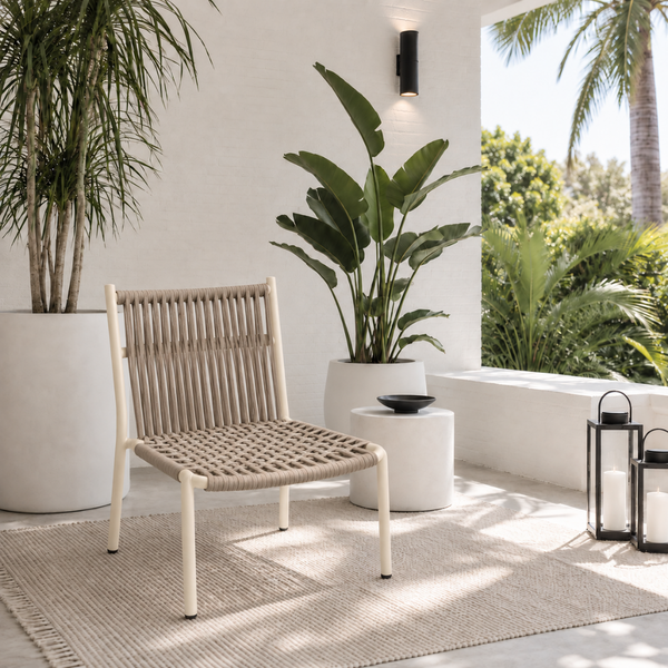 Avril Armless Chair (Beige)