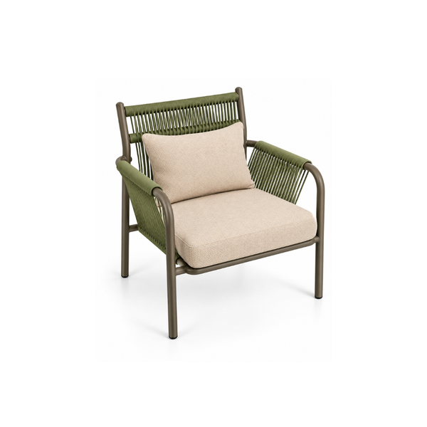 Avril Single Sofa B (Silver Brown)