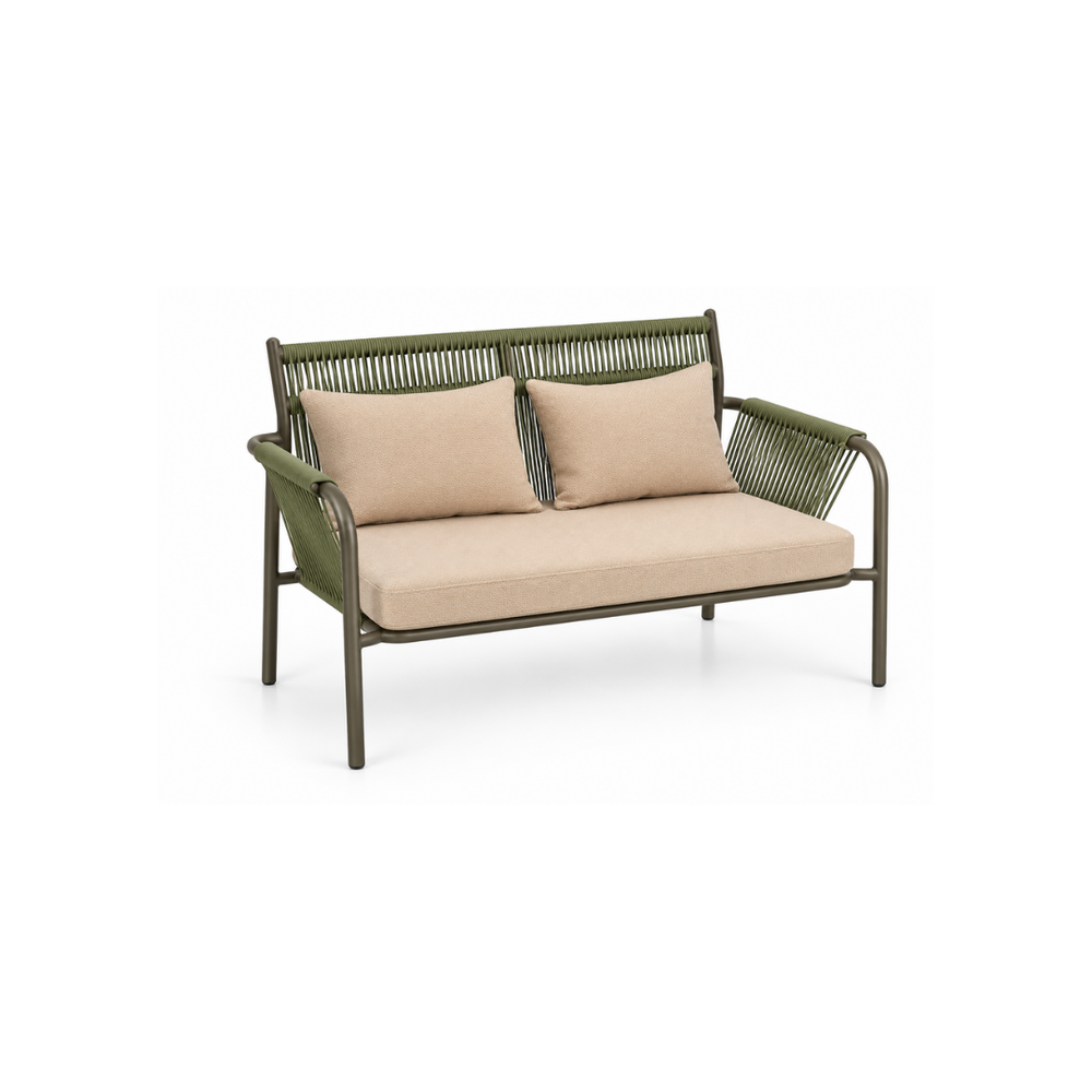Avril Double-seat Sofa B (Silver Brown)