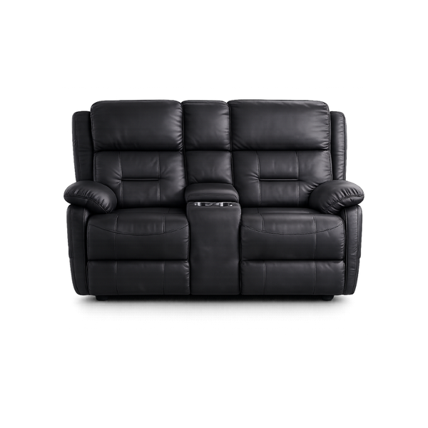 Sofá Reclinable Manual Color Negro