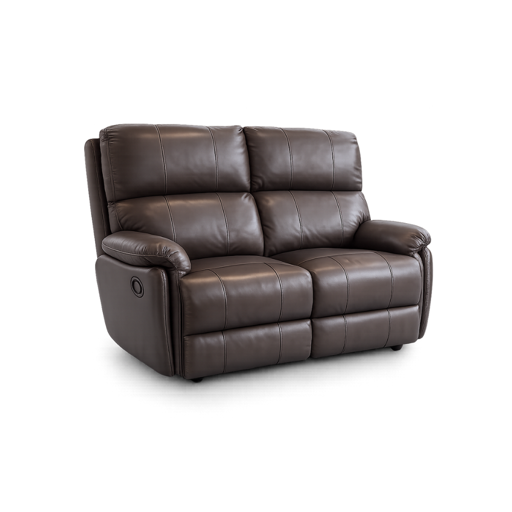 Reclinable Manual Tapizado Color Marrón