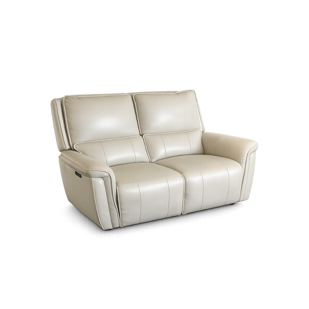 Sofá Reclinable Eléctrico de 2 Puestos Color Taupe