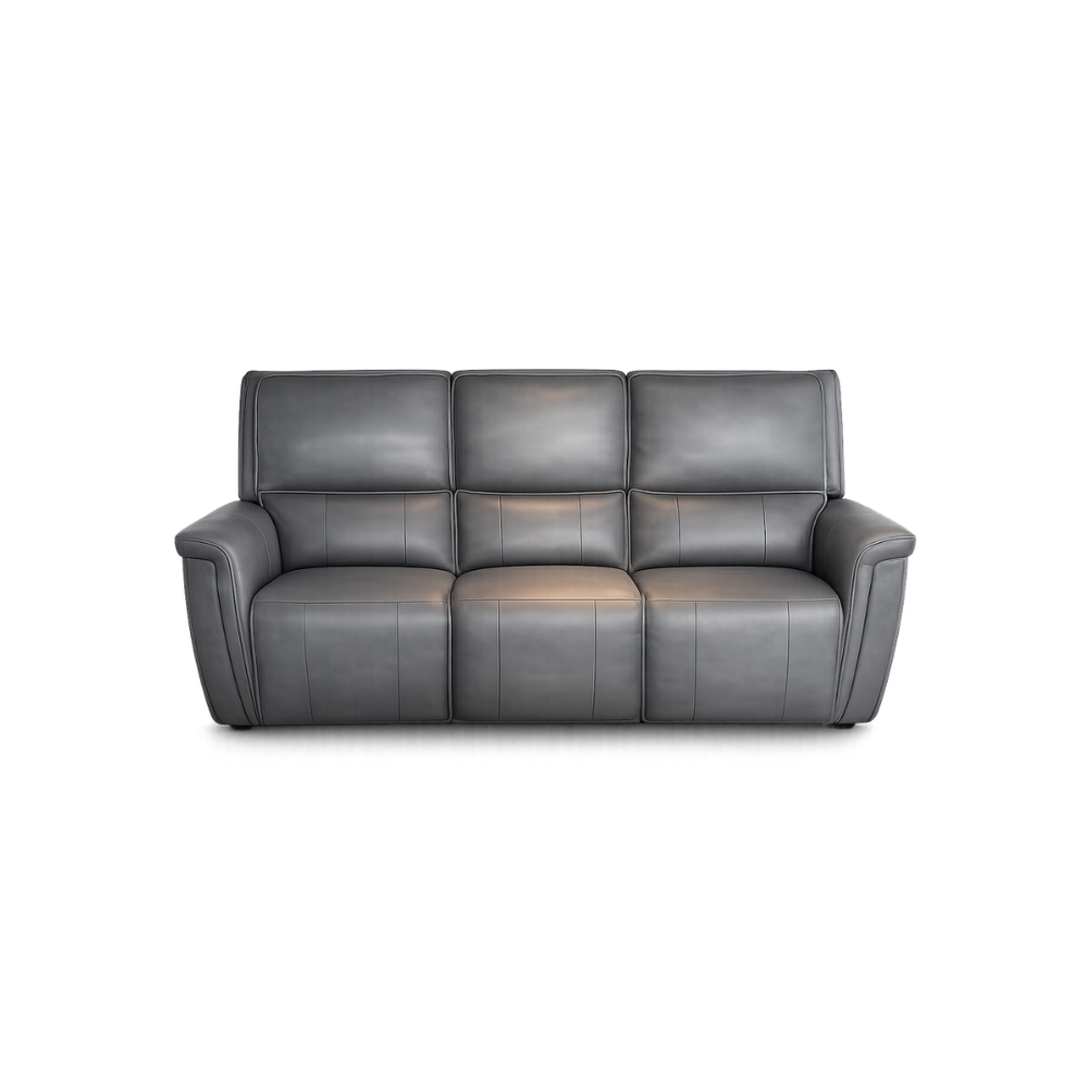 Sofá Reclinable Eléctrico de 3 Puestos Gris
