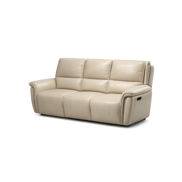 Sofá Reclinable Eléctrico de 3 Puestos Color Taupe