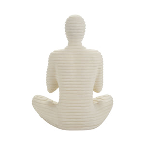 Estatua de resina de cuarzo zen Avalon de 63 cm