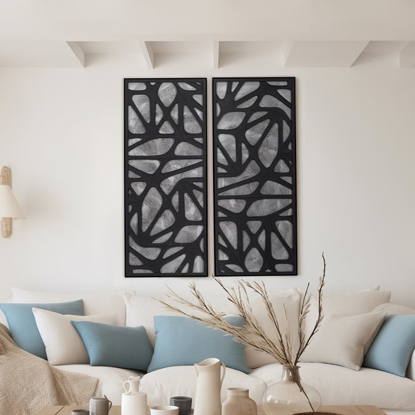 Set de 2 Paneles de Arte Mural Dimensional Ventre