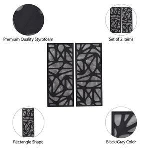 Set de 2 Paneles de Arte Mural Dimensional Ventre