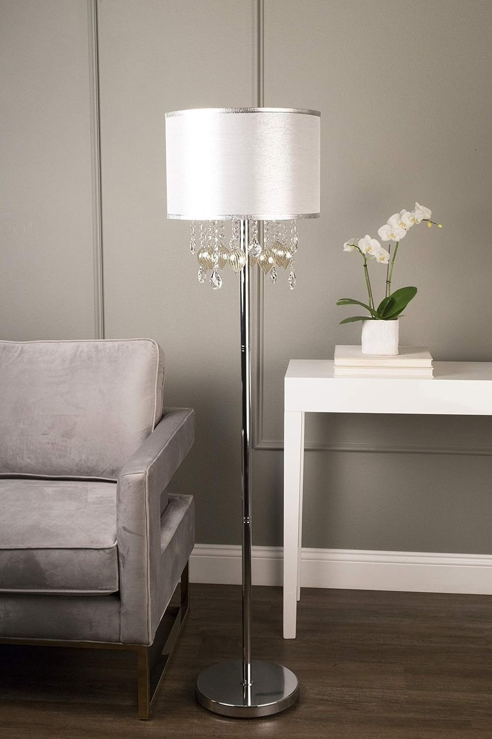 Lampara de Pie Drape Crystal