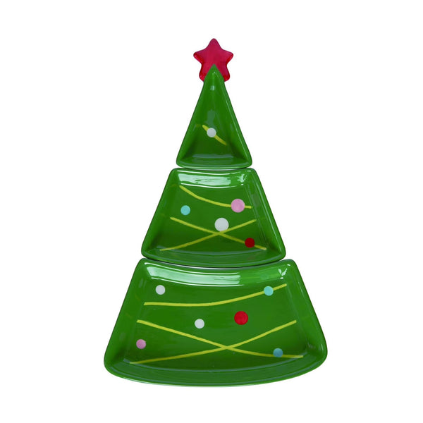 árbol de Navidad Tree Candy Dish – 3 secciones