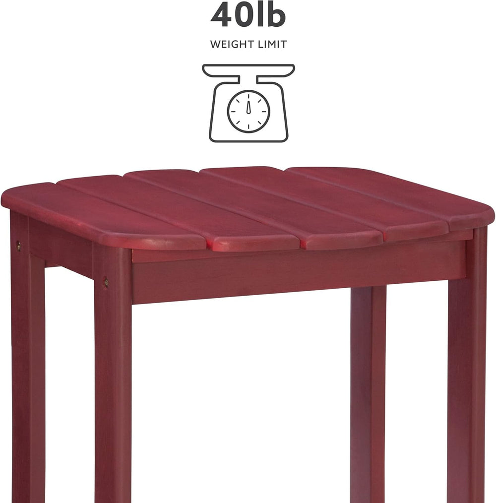 Mesa auxiliar roja