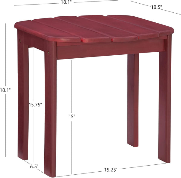 Mesa auxiliar roja