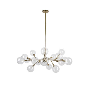Lámpara de araña de burbujas de vidrio Beten de 12"