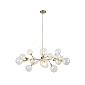 Lámpara de araña de burbujas de vidrio Beten de 12"
