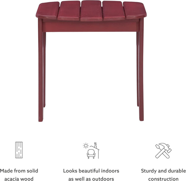 Mesa auxiliar roja