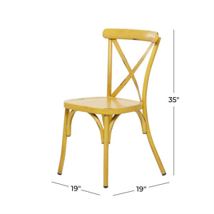 Silla de comedor de metal