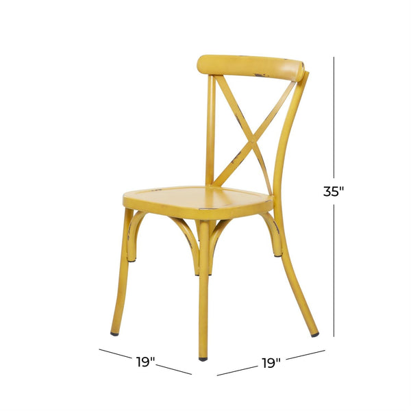 Silla de comedor de metal
