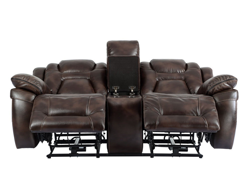 Loveseat Reclinable Dual Power Optimus con Consola