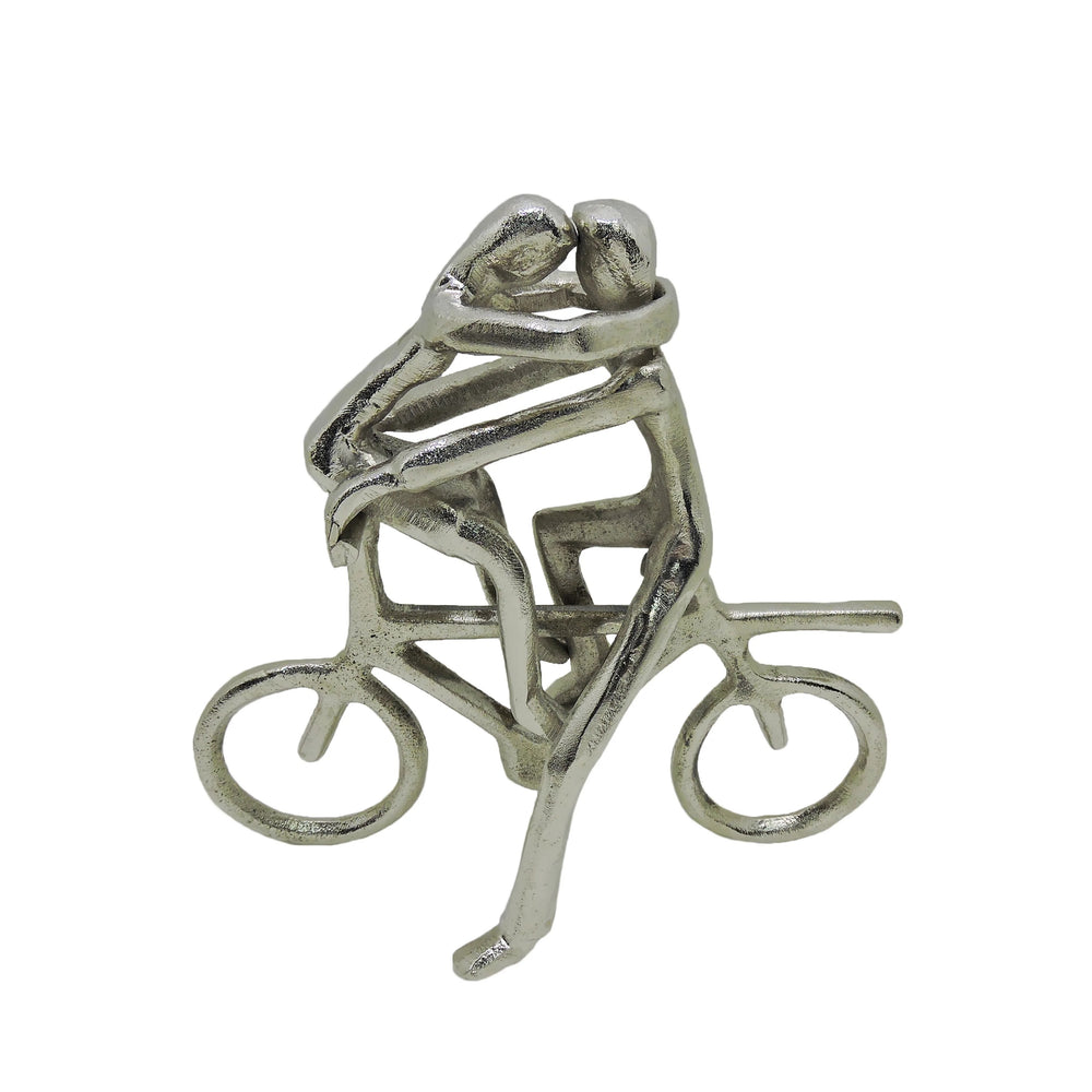 Escultura Pareja en Bicicleta