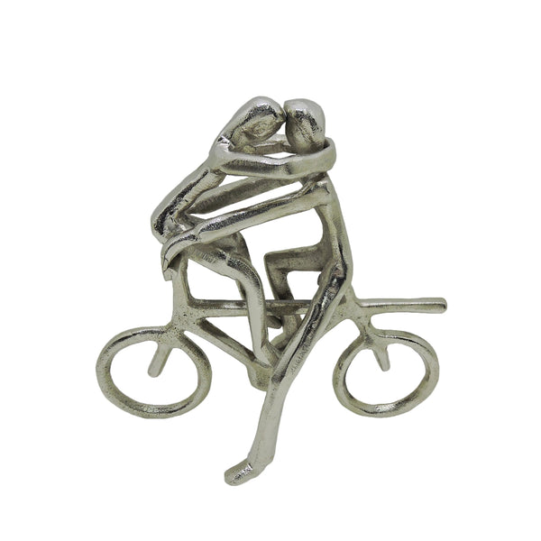 Escultura Pareja en Bicicleta