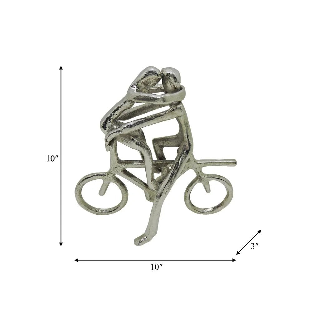 Escultura Pareja en Bicicleta