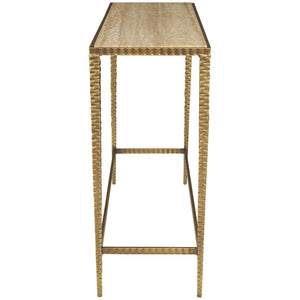 Mesa consola rectangular mármol beige