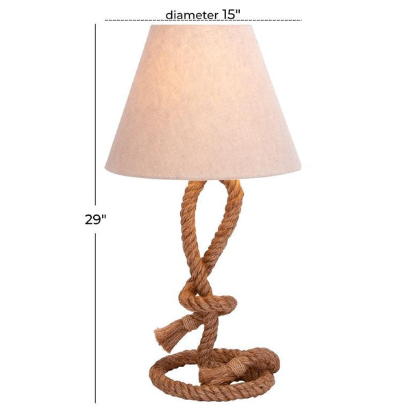 Lámpara de mesa de cuerda