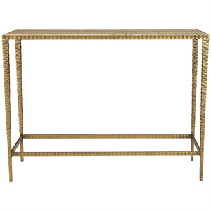 Mesa consola rectangular mármol beige