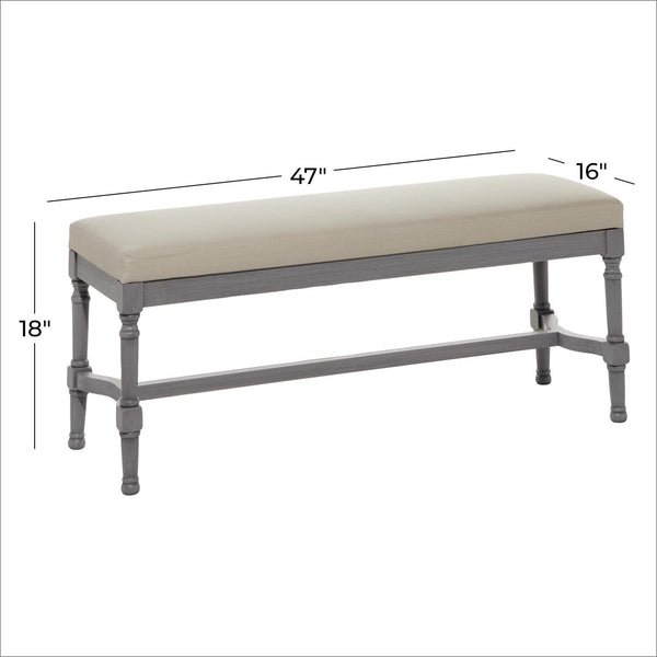 Banco de madera gris