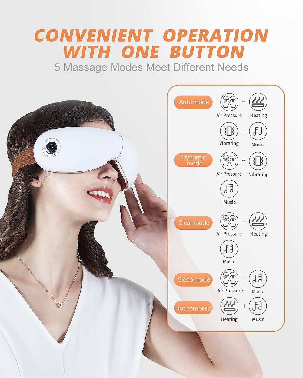 Masajeador de ojos plegable