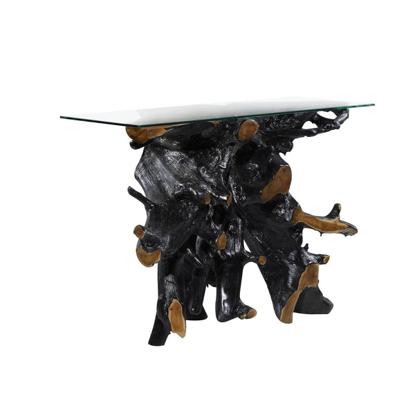 Mesa Consola Artesanal de Teca