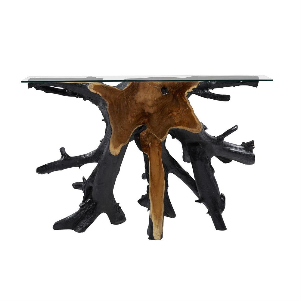 Mesa Consola Artesanal de Teca
