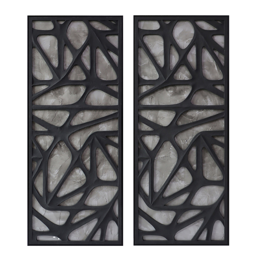 Set de 2 Paneles de Arte Mural Dimensional Ventre