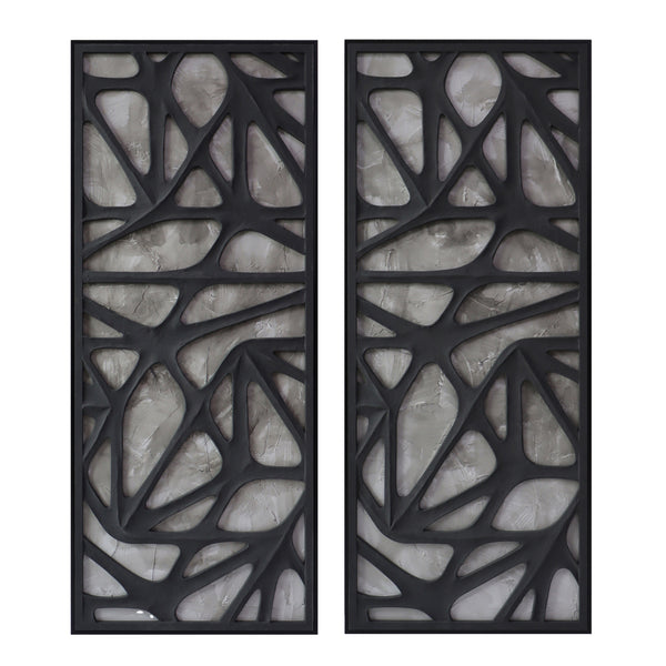 Set de 2 Paneles de Arte Mural Dimensional Ventre