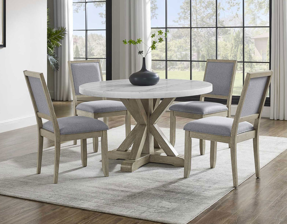 Comedor Redondo de 4 Sillas Carena