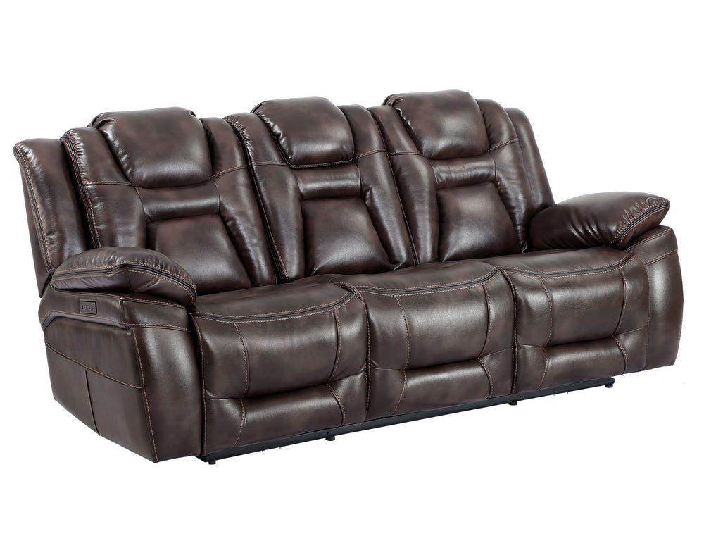 Sofá Reclinable de 3 asientos Oportuna Dual-Power con Consola Abatible