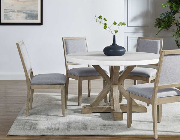 Comedor Redondo de 4 Sillas Carena