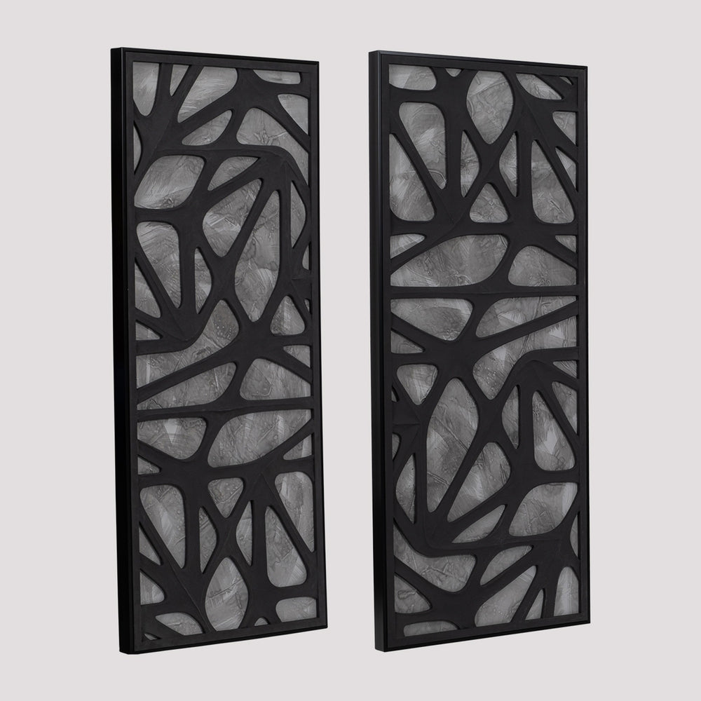 Set de 2 Paneles de Arte Mural Dimensional Ventre