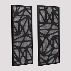 Set de 2 Paneles de Arte Mural Dimensional Ventre