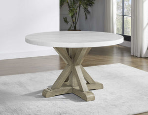 Comedor Redondo de 4 Sillas Carena