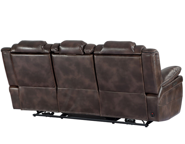 Sofá Reclinable de 3 asientos Oportuna Dual-Power con Consola Abatible